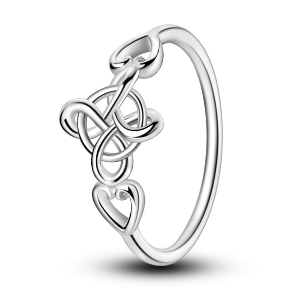 MULA Originla 925 Sterling Silver Knot Finger Ring For Women Birthday Gfit Jewelry