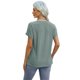 thumbnail image 4 of Eres Más Que una Camisa de Puntuación de Prueba Sexy de Manga Corta Lentejuelas Suelta Camisa de Blusa con Cuello en V, Poliéster, 4 of 9