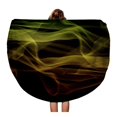 thumbnail image 1 of SIDONKU 60 inch Round Beach Towel Blanket Colorful Abstract Reggae Colors Green Yellow Red Aged Blank Travel Circle Circular Towels Mat Tapestry Beach Throw, 1 of 2