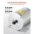 thumbnail image 3 of VEVOR 3000W Electric Brushless DC Motor Kit 72V 4900rpm Motor with Speed Controller, 3 of 9