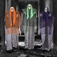 thumbnail image 4 of Hanging Halloween Skeleton Ghost Decorations - Flying Grim Reaper Figures - Spooky Outdoor Indoor Hanging Decor for Yard Haunted House Party Graveyard Scene Setup, 4 of 4
