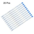 thumbnail image 2 of Flexible Flat Cable, 14 Pins 0.5mm Pitch 150mm FPC FFC Flexible Ribbon Cable  for LCD TV Car Audio DVD 20Pcs (B Type), 2 of 4