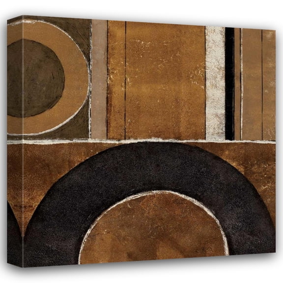 John Kime 15x15 Gallery Wrapped Canvas Wall Art Titled - Loop to Loop I