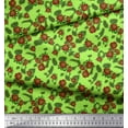 thumbnail image 3 of Soimoi polyester Crepe Fabric Leaves & Rose Floral Fabric Prints By Yard 52 Inch Wide, 3 of 3