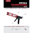 thumbnail image 2 of Pistola Metalica Calafateadora Urrea PSFU1 Uso Rudo, 2 of 2