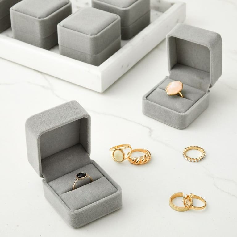 6 Pack Jewelry Box Set Jewelry Boxes Velvet Jewelry Box Ring
