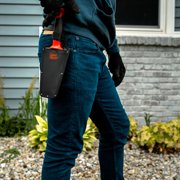 Root Slayer 17011 Heavy Duty Steel Garden Trowel with Serrated Blade and Holster