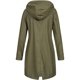 thumbnail image 3 of Puntoco Chaqueta de lluvia sólida para mujer al aire libre de talla grande impermeable con capucha impermeable a prueba de viento Puntoco Puntoco-3359, 3 of 3