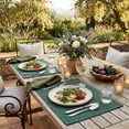 thumbnail image 7 of Sm:)e Forest Green Placemats 12 x 18 Inch Set of 4, Seasonal Washable Kitchen Dining Table Decoration for Home Party,240g（0.53lb）, 7 of 7