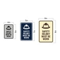 thumbnail image 2 of Signs ByLITA Portrait Round Safety helmet must be worn Sign (Red) - Medium, 2 of 5