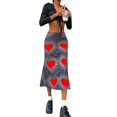 thumbnail image 4 of Diconna Mode Femmes en Forme de Coeur Robe Imprimée Robe de Mode pour Femmes, 4 of 5