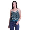 thumbnail image 4 of Moomaya Printed Womens Spaghetti Strap Crop Top Cami Summer Tops, 4 of 5