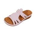 thumbnail image 2 of Norvail Womens Wedge Sandals Slip On Arch Support Slides Recovery Summer Beach Slippers Comfortable Plantar Fasciitis Arch Support Low Wedge Dressy Open Toe Walking Shoes, 2 of 7