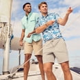 thumbnail image 2 of Chaps Men's and Big Men's Linen-Blend Pull-On Shorts, Sizes S-2XL, 7" Inseam, 2 of 6
