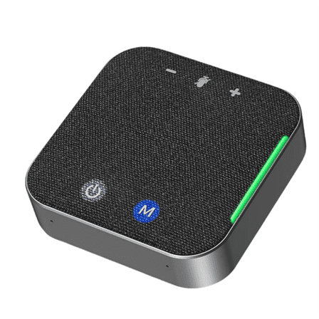 Omnidirectional Microphone Wireless Video Conference Speakerphone USB Bluetooth Microphone for Skype Zoom PC Laptop,1 * Omnidirectional Microphone 1 * USB Cable,Grey