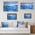 thumbnail image 4 of Designart Art Mural Cadre Flottant Village d'Hiver à Noël Cabane & Lodge, 4 of 4