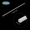 thumbnail image 2 of Unique Bargains 20pcs 20' Plastic Model Tube ABS, Solid Square Bar 0.2'x0.2' White Easy Processing Model Making DIY, 2 of 5