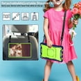 thumbnail image 4 of SaniMore for Lenovo Tab M10 Plus 3rd Gen 10.6" 2022 (TB-125F/TB-128F) Kids Case, Multi-Functional Cover with Handle Shoulder Strap & 360° Rotatable Kickstand Shockproof Protective Shell, Navy+Olivine, 4 of 8