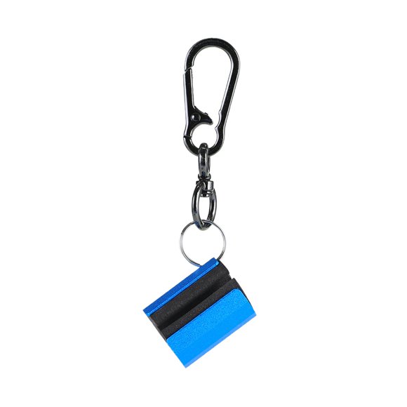 Soporte para caña de pescar, abrazadera para caña colgante portátil con llavero, Clip para caña de pescar Azul Cola Clip de soporte de caña de pescar