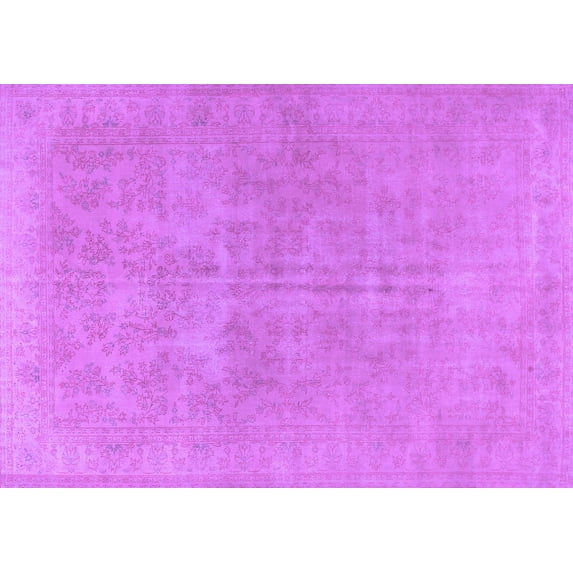 Ahgly Company Indoor Rectangle Persian Purple Traditional Area Rugs, 5' x 8'