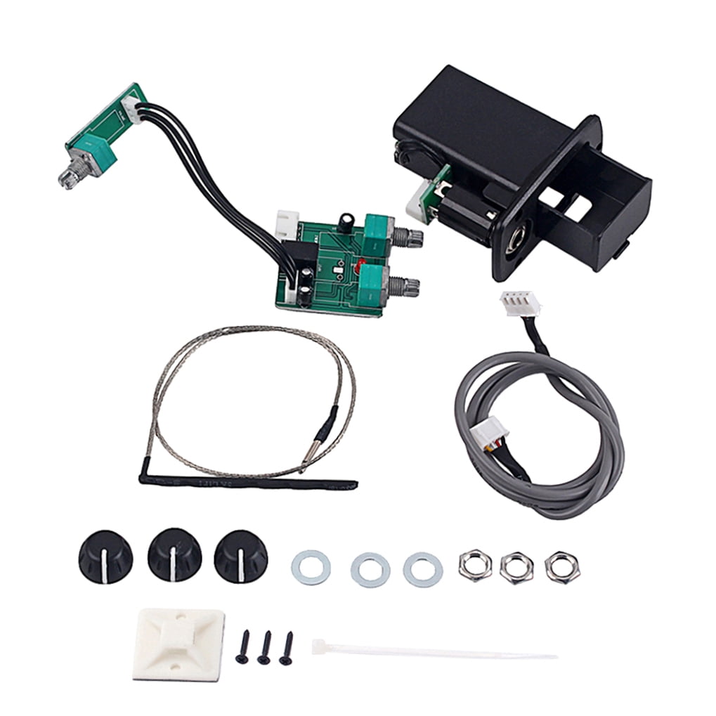 TOYMYTOY Guitar Piezo Pickup with Preamp System and Rotary Controls for Tone and Volume Black