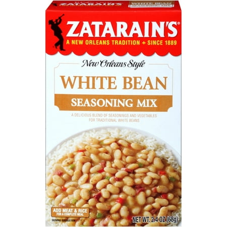 (3 Pack) Zatarains White Bean Seasoning Mix, 2.4 (Best Seasoning For Lima Beans)