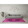 thumbnail image 3 of Ahgly Company Indoor Square Persian Pink Traditional Area Rugs, 4' Square, 3 of 4