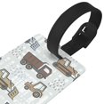 thumbnail image 3 of Wukai Tractor and Dumper Stylish and Durable Travel Luggage Tags: Waterproof PVC Rubber, Easy Attachment, Bold Lettering for Quick Identification, 3 of 6