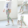 thumbnail image 5 of SJLDQY Child Girls Leggings Stretchy Leggings for Girls Floral Print High Waist Kids Fall Winter Yoga Workout Tights, 5 of 5