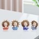 thumbnail image 5 of 4 Unids Estatuilla de Monjes en Miniatura Estatua Linda Modelo Craft Wise Figure Handcrafts Baby Little Adornos para Bonsai Car Desktop .5x4x7cm Macarena Pequeñas figuritas de monje, 5 of 7