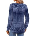 thumbnail image 4 of Fantaslook Womens Tops Dressy Casual Button Pleated Blouses Long Sleeve Shirts Fall Fashion Tunic Tops, 4 of 8