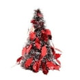 thumbnail image 2 of Xihbxyly Mini Árbol de Navidad, Decoración Festiva de Escritorio, Diseño de Árbol Pequeño Dorado y Rojo, Ambiente Festivo para El Hogar y La Oficina, Decoración para Reuniones Familiares, 27 Cm de Al, 2 of 2