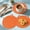 🌈 Orange#690, variant on Round Woven Cotton Placemat Trivet, Heat Resistant Washable Insulated Table Mat for Dining Table and Kitchen