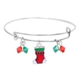 thumbnail image 3 of Christmas Bracelet Alloy Christmas Tree Drop Oil Pendant Christmas Bracelet, 3 of 9