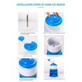 thumbnail image 4 of Cheese Grater Portable Ice Crusher And Shaved Ice Machine Hand Shaved Ice Machine Manual Fruit Smoothie Machine HouseholdIce ShaverSmall Ice Crusher, 4 of 8