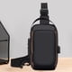 thumbnail image 5 of Bolsa Bandolera Impermeable de Viaje para Hombre y Mujer | Mochila Frontal Cruzada Ligera de Gran Capacidad | Tejido de Poliéster con Orificio para Auriculares | Senderismo, Camping, Ciclismo, Sender, 5 of 6