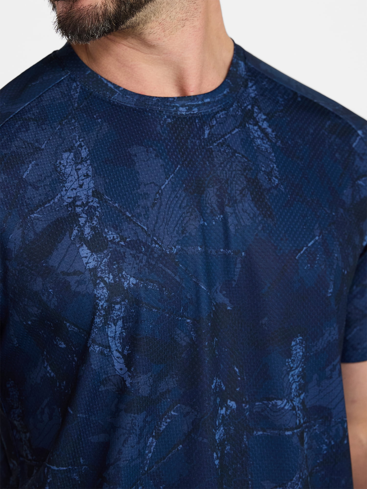 Athletic Works Men's and Big Men's DriWorks Mesh Tee with Short Sleeves, Sizes XS-5XL