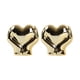 thumbnail image 2 of Juego de 2 adornos para San Valentín | Figuras de cerámica con forma de corazón | Acabado metálico dorado y plateado | Decoración romántica para escritorio, mueble de TV o estantería, ideal para, 2 of 6
