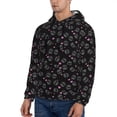 thumbnail image 3 of Daiia Cool Skull Love for Men's Fashion Hoodies & Sweatshirts with Kangaroo Pocket Hooded Sweatshirt Breathable & Moisture Wicking-3X-Large, 3 of 7