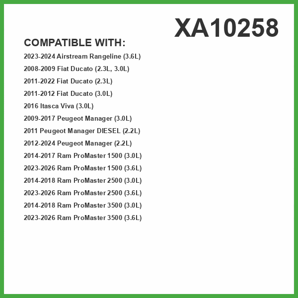 ECOGARD XA10258 Premium Engine Air Filter Fits 2023-2025 Ram ProMaster 2500, ProMaster 3500, ProMaster 1500, 2023-2024 Airstream Rangeline