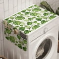 thumbnail image 1 of Leaves Washing Machine Organizer, Monstera and Fern Foliage Composition with Vines Hawaii Tropical Nature, Anti-slip Fabric Top Cover for Washer and Dryer, Green Pale Green White, by Ambesonne, 1 of 1