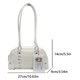 thumbnail image 2 of Bolso de axila de cuero PU para mujeres bolso de cita para hombro sólido de color sólido con bolso (blanco), 2 of 9