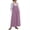Purple, variant on Qiopertar Women's Casual Solid Color Sleeveless Strap Dress Round Neck Jumper Dress Spring Summer Beach Vacation Comfy Relaxed Fashion, Brown L