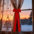 thumbnail image 4 of Adornos navideños, adornos navideños, regalos navideños, lazos de terciopelo rojo para cortinas, alzapaños festivos para cortinas, cenefas y guirnaldas, lazos de terciopelo para cortinas., 4 of 9