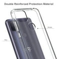 thumbnail image 2 of T-Mobile REVVL 4 Plus Case, Clear Transparent Bumper Shockproof Hybrid Protective Cover (Black), 2 of 5