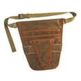 thumbnail image 4 of Handy Garden Tool Belt, Canvas Small Tool Belt Pouch Gardening Tools belt Tool Storage for Gardening Craftsmen Carpenters Brown, 4 of 8