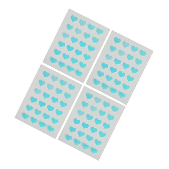 Face Spot Dots, Skin Friendly Bonding Isolate Supply Contamination Dustproof Heart Shape Reusable Hydrocolloid Patches 4Pcs for Skin Care