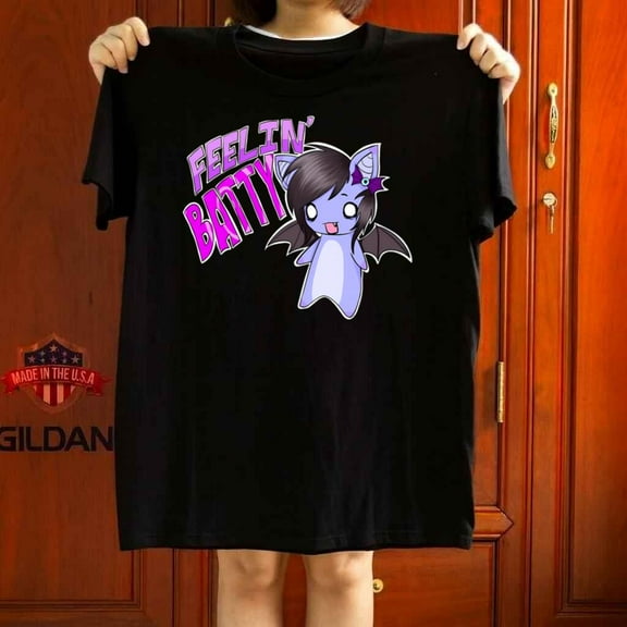 Feelin Batty Y2K Scene Kid Emo Goth Graphic Unisex T-Shirt up to 5XL