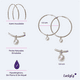 thumbnail image 5 of Aretes Mujer Perlas Colgantes LuckyLy Adele Acero Inoxidable Plateado UNITALLA, 5 of 7