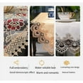 thumbnail image 2 of Rectangle Lace Table Runner Embroidered Coffee Tablecloth Table Centerpiece Placemat Nightstand Dresser Scarf Doily, 2 of 2